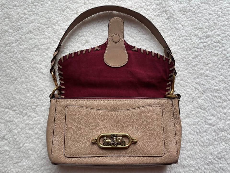Coach Jade Leather Shoulder Bag Whipstitch - Horse Carriage Hard - photo 3