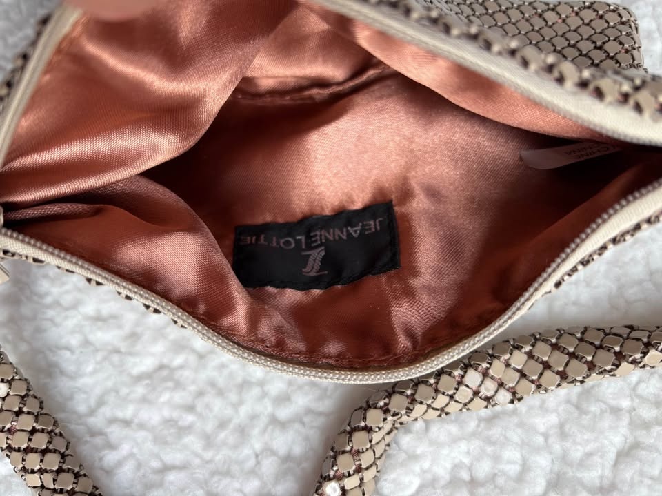 Vintage 90s/Y2K Jeanne Lottie Mini Metal Mesh Purse - photo 3