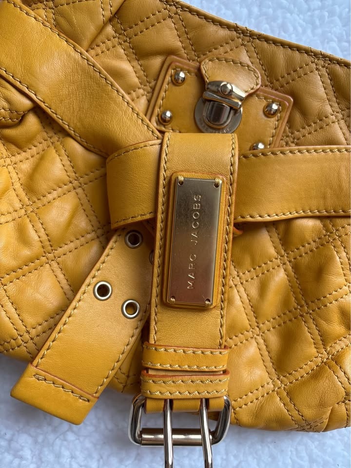 Marc Jacobs Mustard/Yellow Quilted Leather Baroque Bag - photo 4