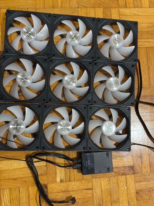 Lian Li UNI FAN SL120 V2 RGB Fans (9-Pack) w/ Controller