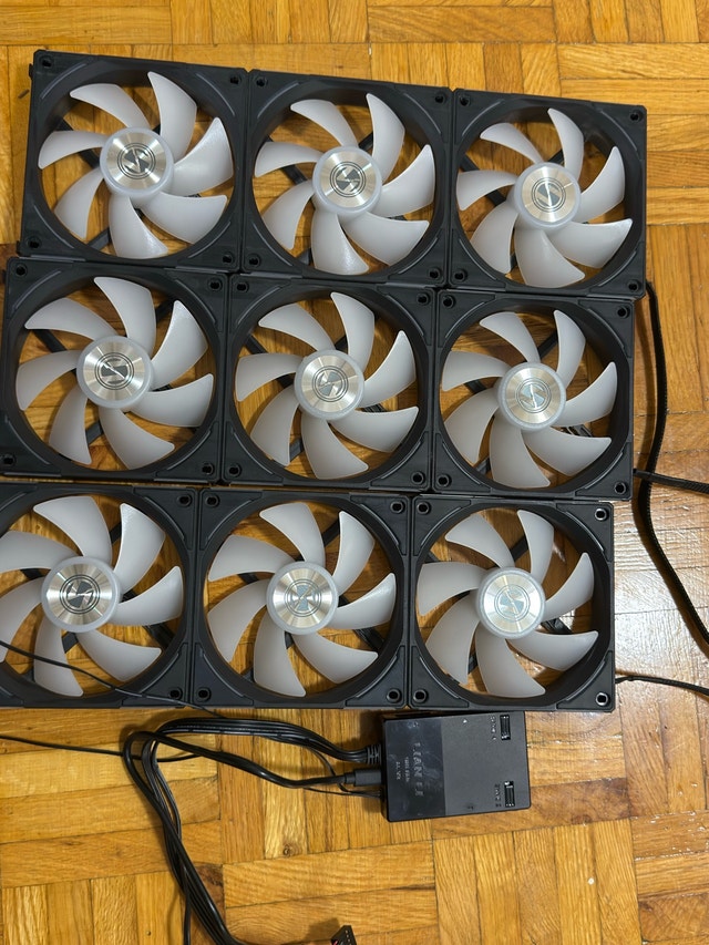 Lian Li UNI FAN SL120 V2 RGB Fans (9-Pack) w/ Controller
