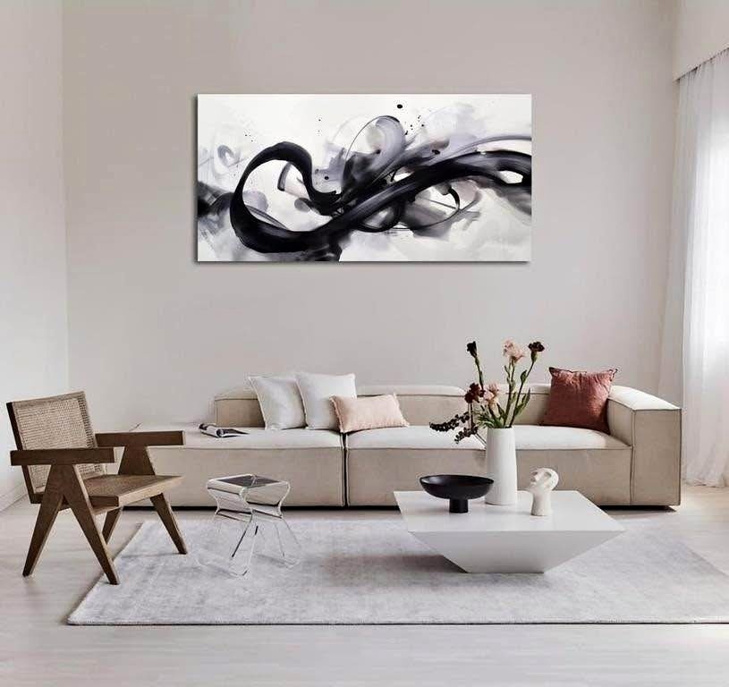 Black White Abstract Wall Art - Brand New Sealed
