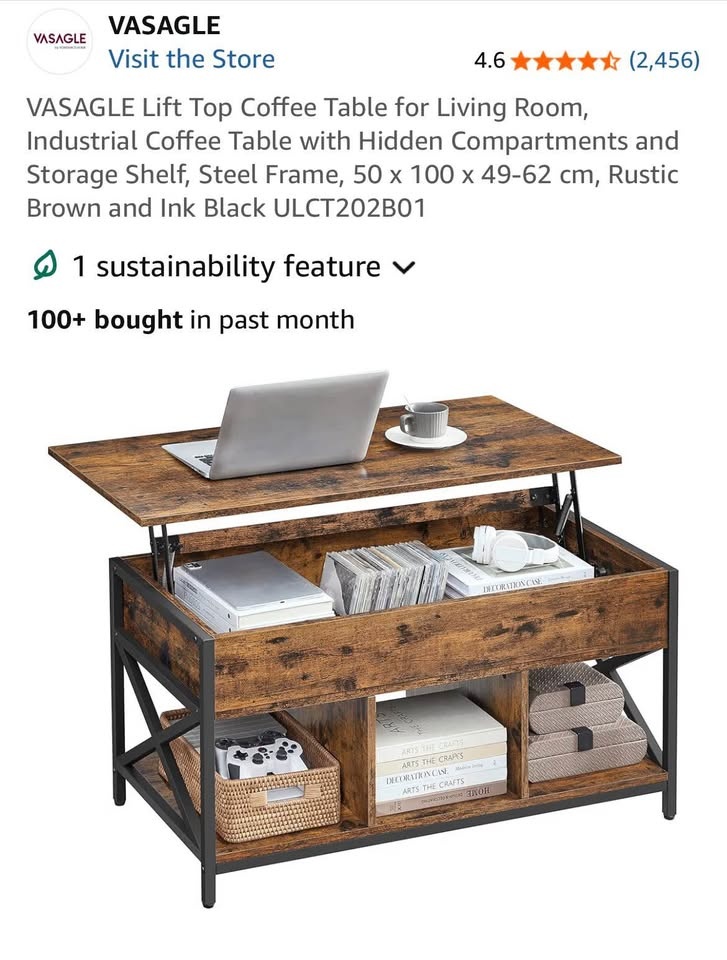 Lift top coffee table - photo 3