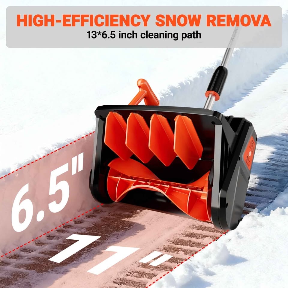 BRAND NEW - VOLTASK CORDLESS SNOW SHOVEL 24V 13IN BLOWER - photo 3