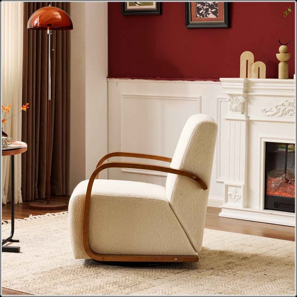 Brand New Upholstered 360° Swivel Accent Chair - photo 3