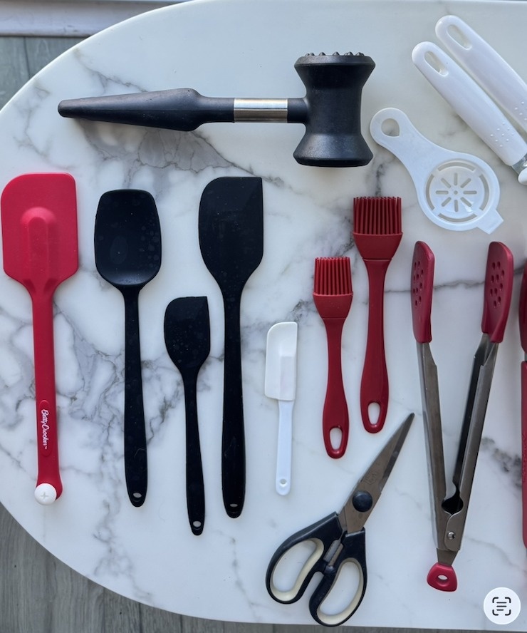 Kitchen Utensil Bundle – Spatulas, Whisk, Peeler, Rolling Pin + - photo 2