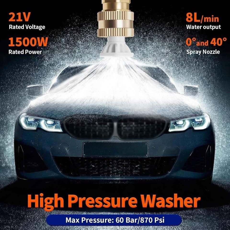 Open Box - Cordless Pressure Washer, 1500W Portable - photo 2