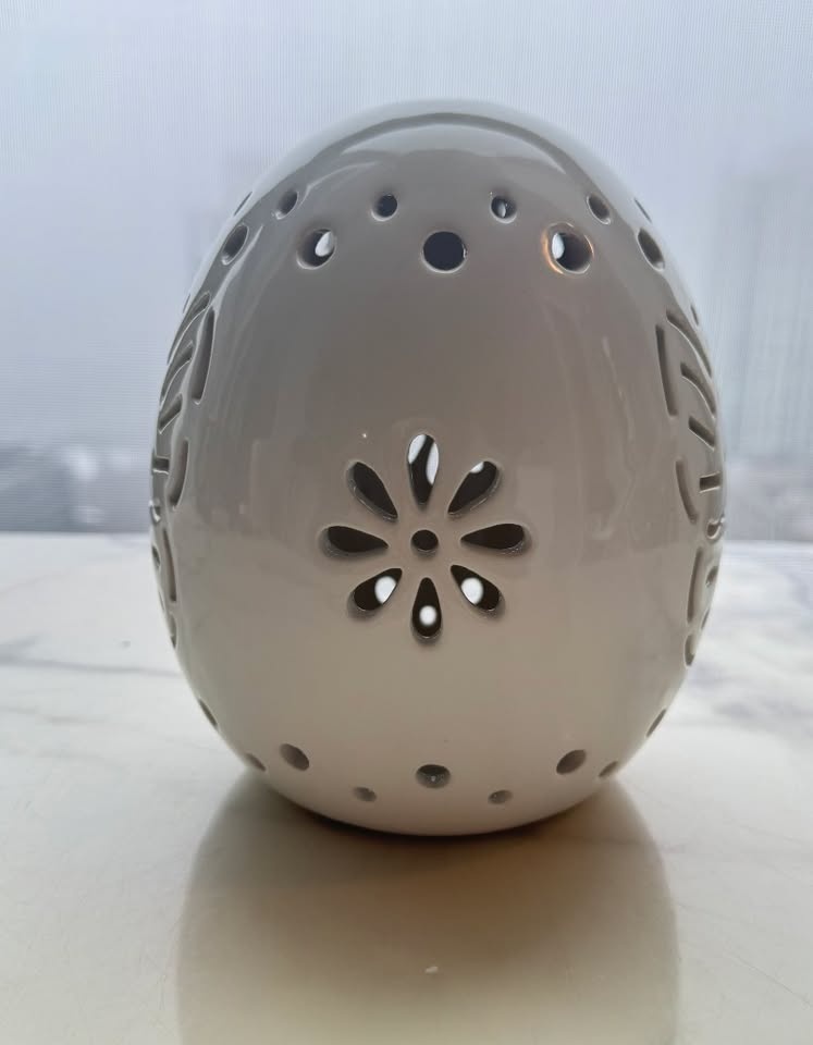 Ceramic Candle Holder Lantern – Decorative Cutout (Candle includ - photo 3