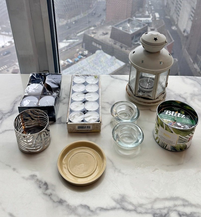 Home Decor Clearance – Candle Holders, Candles – $2 Each