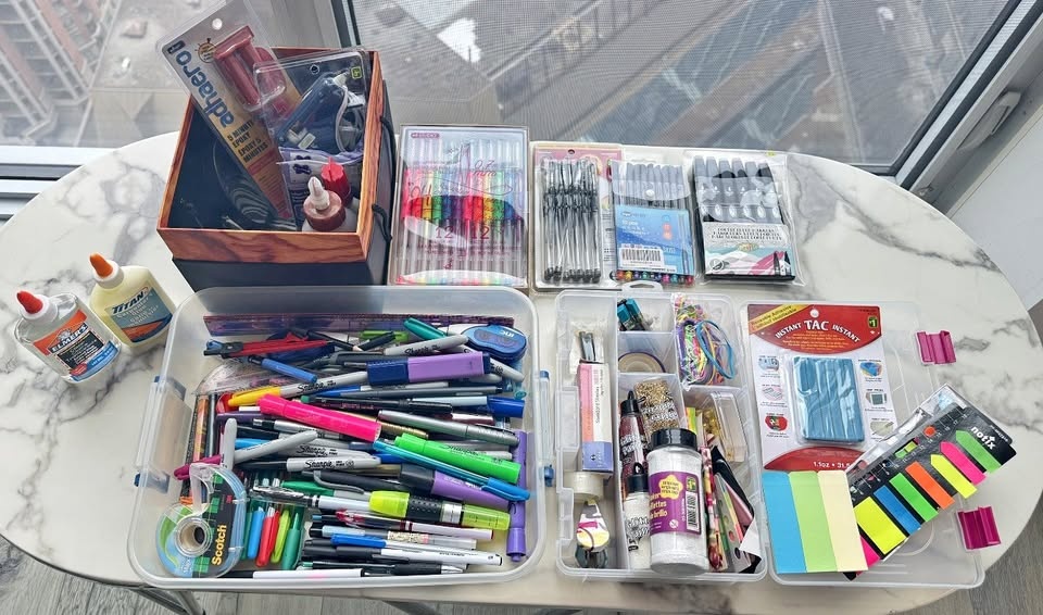 Arts & Crafts Supply Bundle – Markers, Pens, Glue, Glitter, Craf