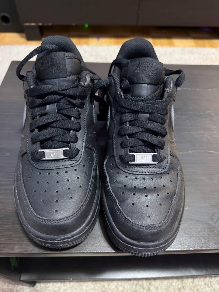 Custom BLACK-AIRFORCE 1s (Size 6 Women's) - photo 2