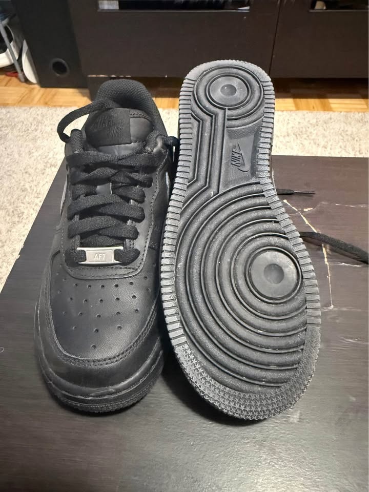 Custom BLACK-AIRFORCE 1s (Size 6 Women's) - photo 3