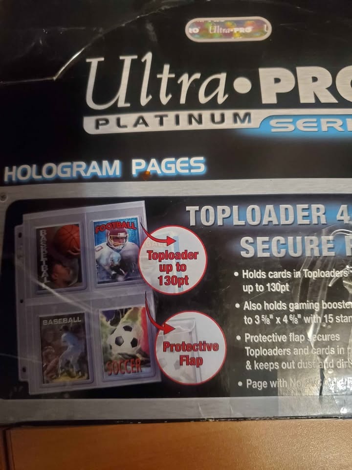 Ultra Pro Top Loader 4 Pocket Pages 100 pages - photo 2