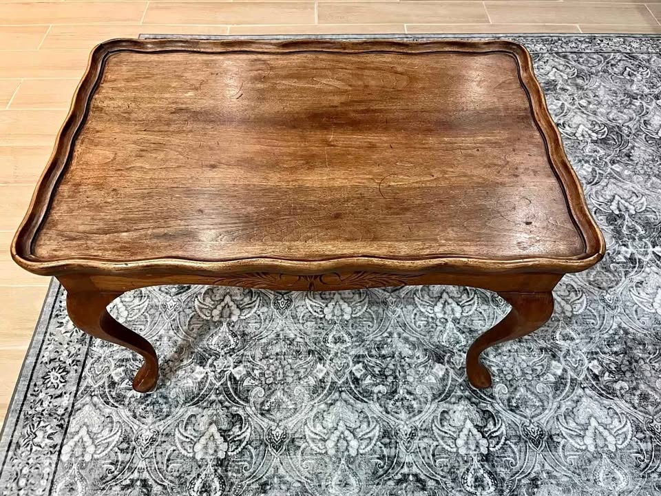 Vintage Hardwood Coffee Table