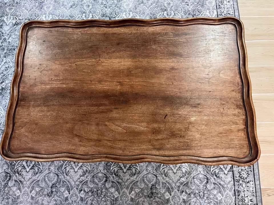 Vintage Hardwood Coffee Table - photo 2