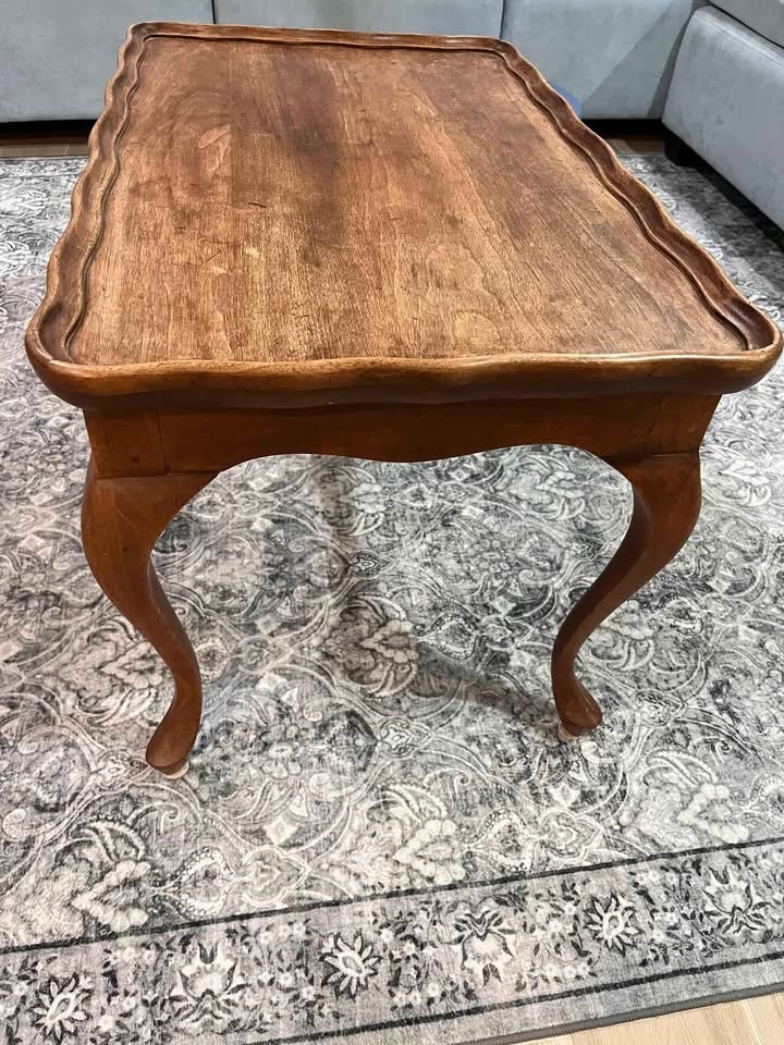 Vintage Hardwood Coffee Table - photo 3