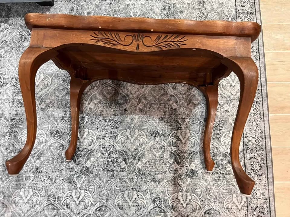 Vintage Hardwood Coffee Table - photo 4