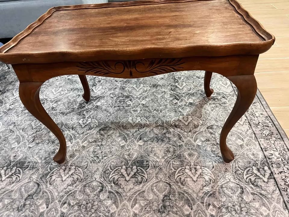 Vintage Hardwood Coffee Table - photo 5