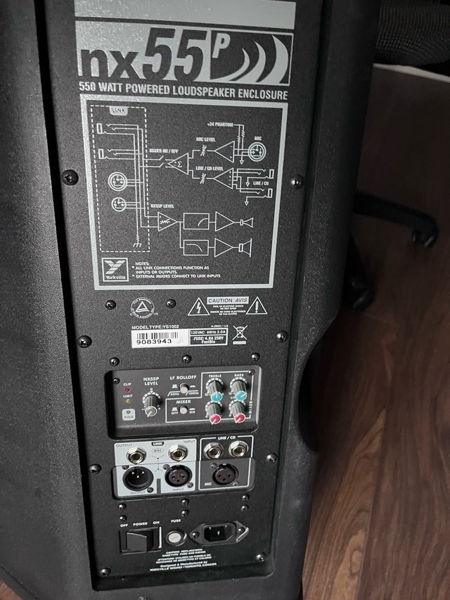 YORKVILLE NX55P POWERED SPEAKER FOR THE PAIR