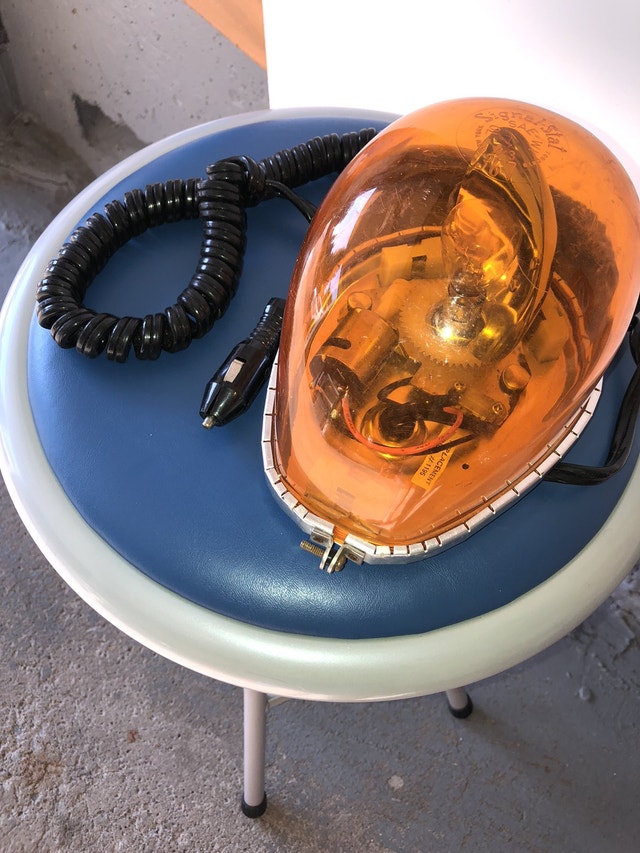 Amber Car Rotating Light with Roof Magnets