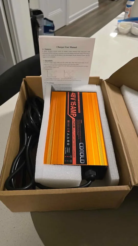 Lithium Battery Charger for Golf Cart image indicator(4)