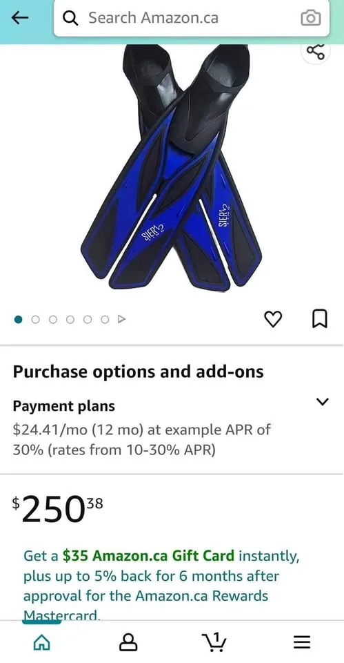 Snorkel & Scuba Fins Set image indicator(2)