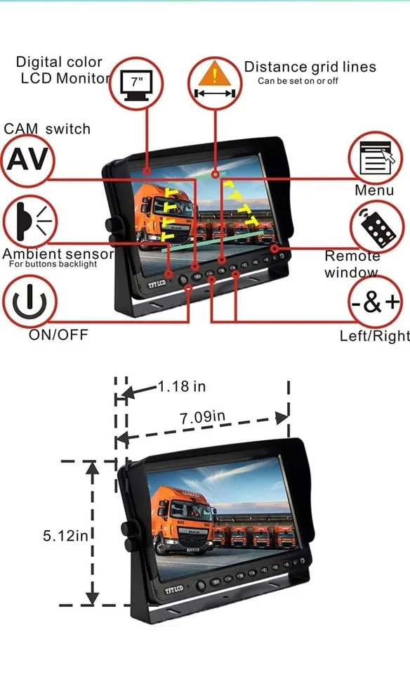 Reverse Backup Camera System image indicator(9)