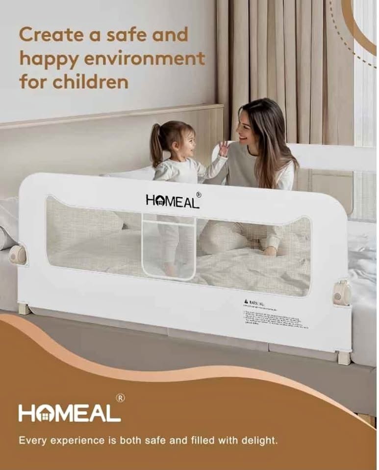 HOMEAL Foldable Child Safety Bed Rail