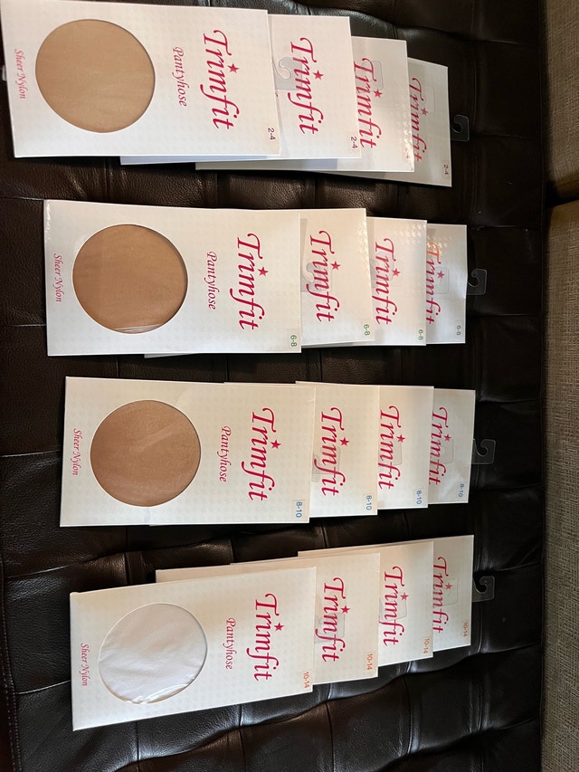 NEW — 2 for $5 Trimfit Girls Nylon Sheer Pantyhose Tights - photo 3