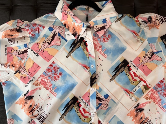 Brand NEW with Tag — Size 22W Long Sleeve Button Down Blouse - photo 2