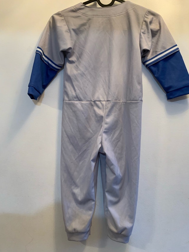 NEW Kids Toronto Blue Jays Uniform Snap Jumpsuit (31") - photo 3