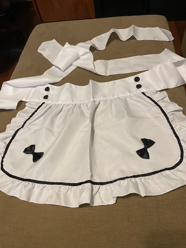 NEW White Apron — Maid Apron