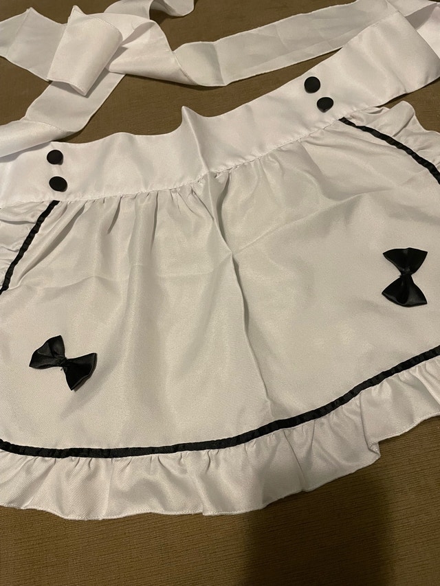 NEW White Apron — Maid Apron - photo 2