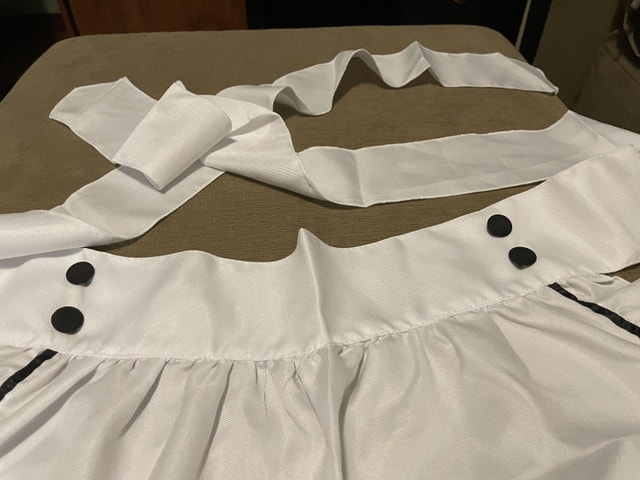 NEW White Apron — Maid Apron - photo 3