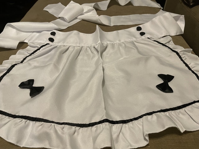 NEW White Apron — Maid Apron - photo 4