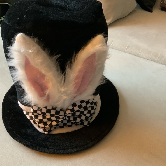 NEW Top Hat Mad Hatter Bunny Ears Costume Hat