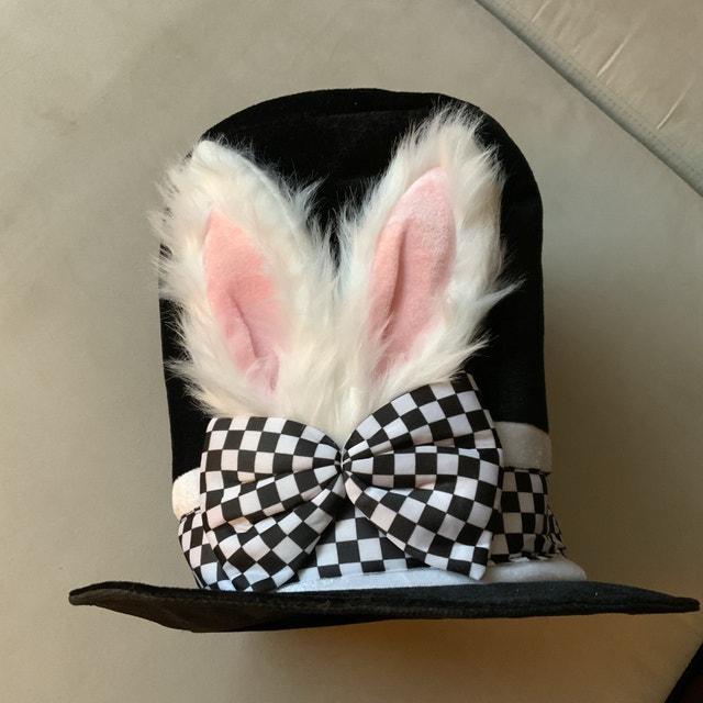 NEW Top Hat Mad Hatter Bunny Ears Costume Hat - photo 2