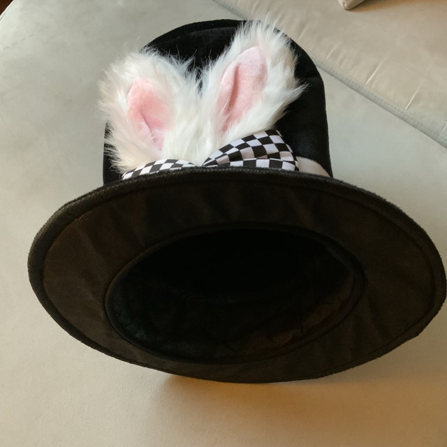 NEW Top Hat Mad Hatter Bunny Ears Costume Hat - photo 3