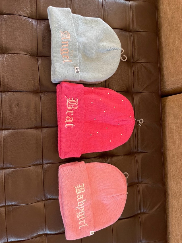 NEW Claire’s Beanie Hats $10 each — Babygirl Brat Angel