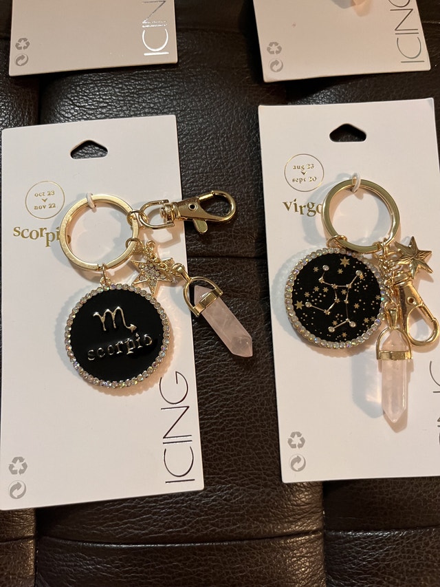 Zodiac Keychain $5 each Virgo Pieces Sagittarius Gemini Scorpio - photo 2
