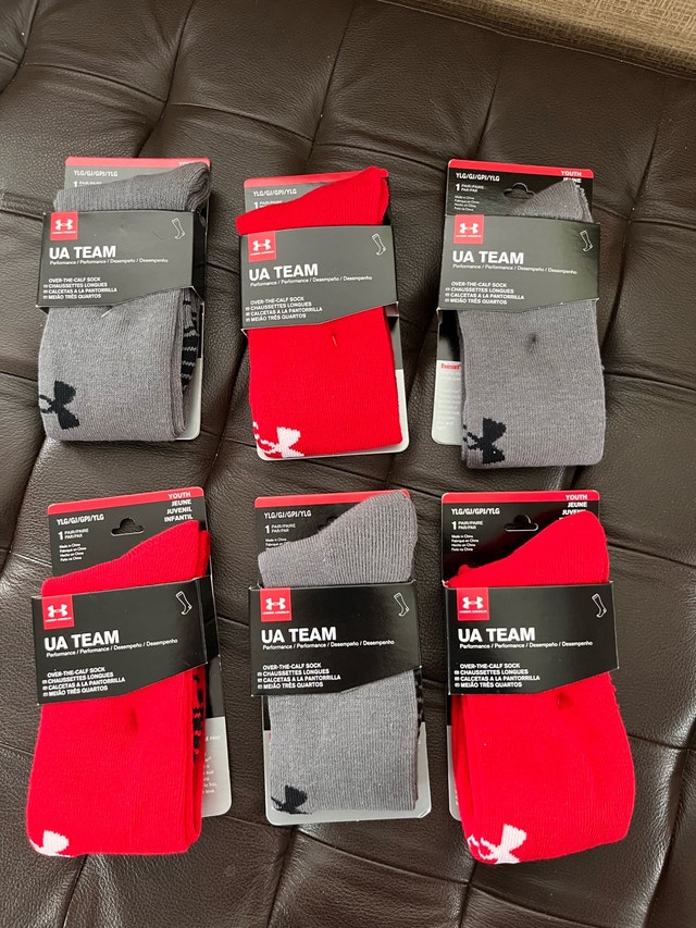 3 Pairs Under Armour Socks Youth - Brand New