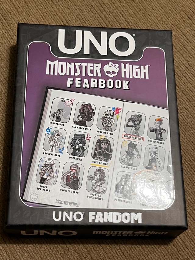 UNO Monster High Fearbook Fandom Card Game Mattel - photo 2