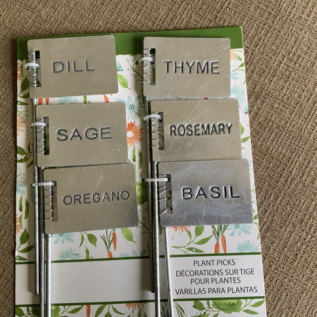 NEW — Metal Plant Picks — Herb Garden Labels