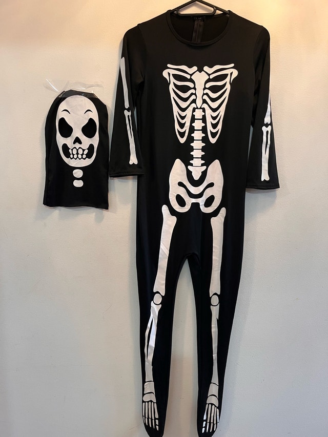 NEW Skeleton Onesie Costume Youth Size