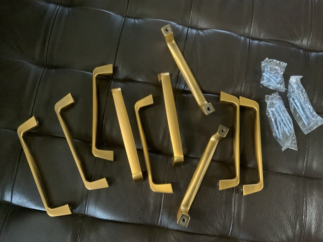 Brand NEW — Set of 10 Cabinet Drawer Pulls Door Handles Gold - photo 3
