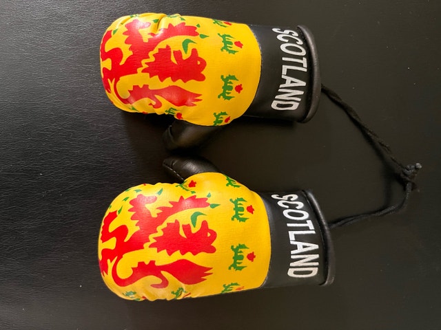 NEW — Decorative Mini Scotland Boxing Gloves