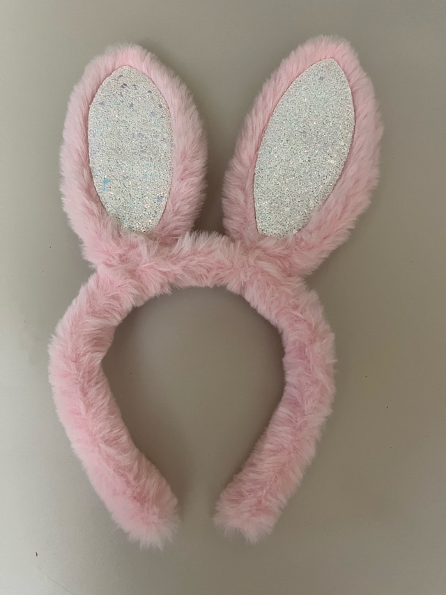 Brand NEW 3-Piece Set Bunny Ears Headband with Paw and Hair Tie - photo 2
