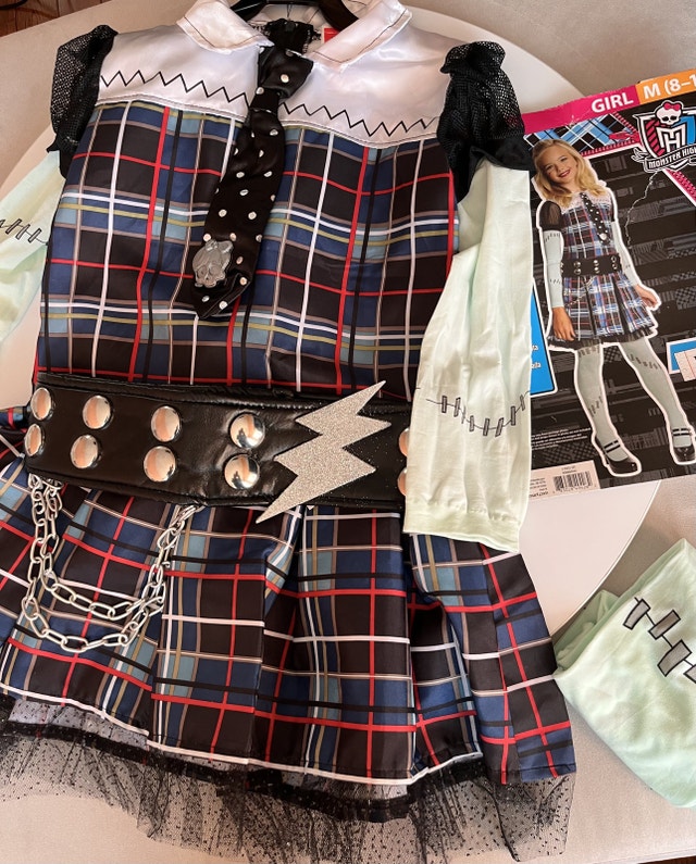 Kids Monster High Frankie Stein Halloween Costume