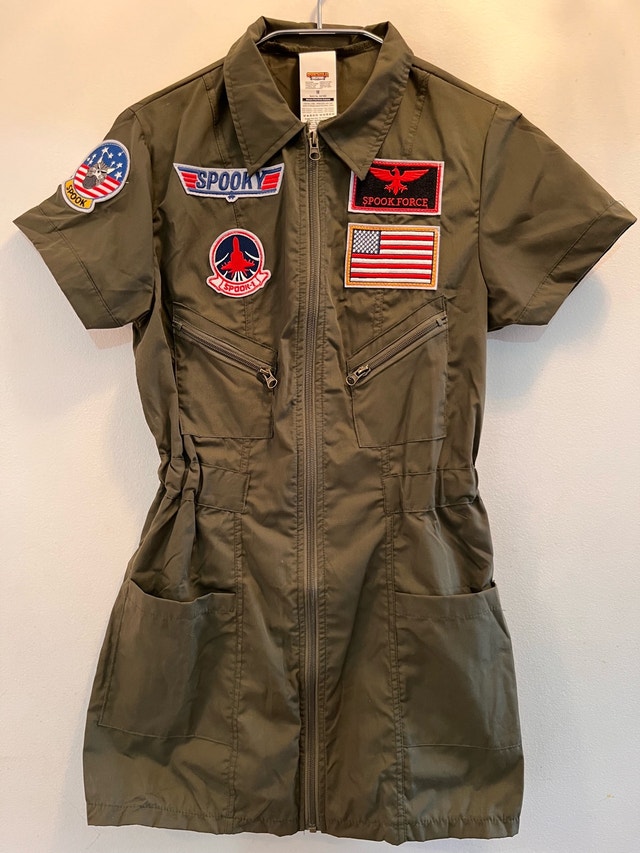 NEW Top Gun Pilot Spooky Force Costume Dress Small