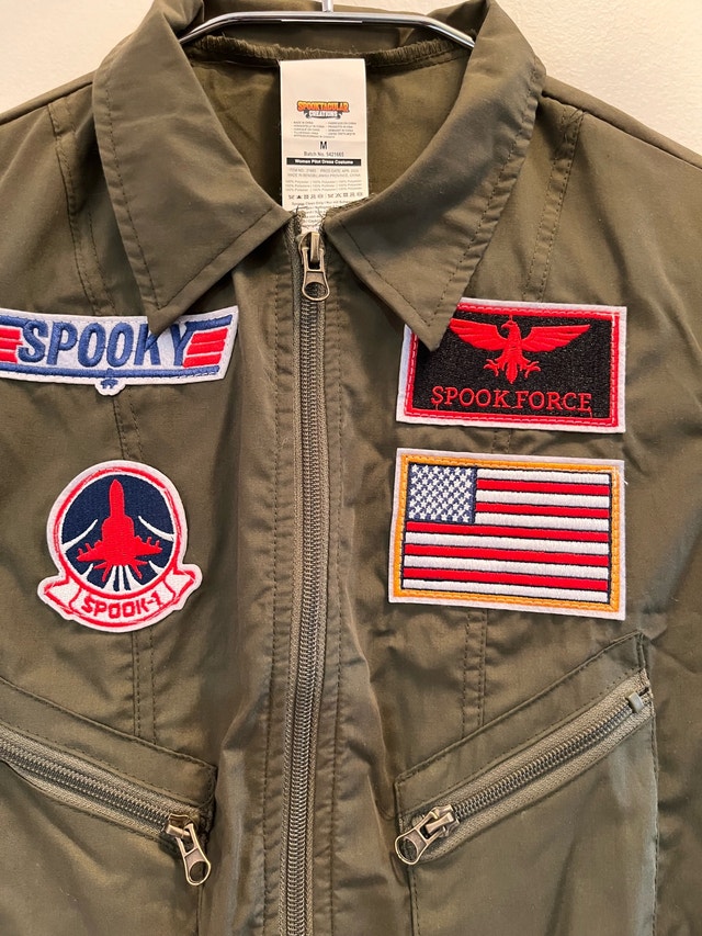 NEW Top Gun Pilot Spooky Force Costume Dress Small - photo 2